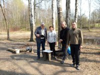 Выездные занятия студентов 3 курса отделения ЗЧС в Невском лесопарке
