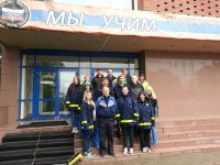 Команда юных добровольных пожарных посетила Санкт-Петербургский центр подготовки спасателей
