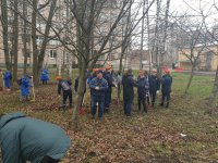 Субботник по благоустройству территории Госпиталя ветеранов войн в Невском районе