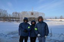 Крещенские мероприятия на акватории реки Тосна в Ленинградской области