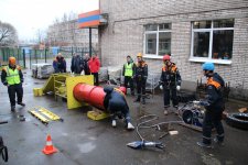 Aттестация студентов Санкт-Петербургского Пожарно-спасательного колледжа