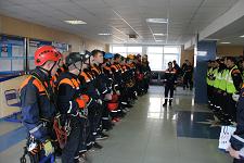 Аттестация спасателей РО ВСКС молодежного крыла РОССОЮЗСПАСа и студентов Пожарно-спасательного колледжа.