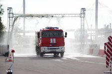 Участие колледжа в Финале соревнований по маневрированию на пожарных машинах "Трасса-01"