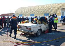 Соревнования по проведению аварийно-спасательных работ при ликвидации последствий дорожно-транспортных происшествий
