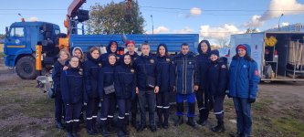 Выездные занятия "Подготовка волонтёров для участия в спасательных операциях по ликвидации нефтеразливов в береговой полосе"