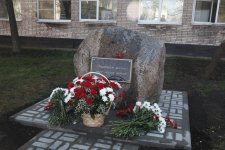 Открытие закладного камня в память о погибших студентах