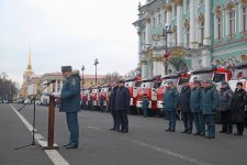 Участие Пожарно-спасательного колледжа в смотре сил и средств на Дворцовой площади